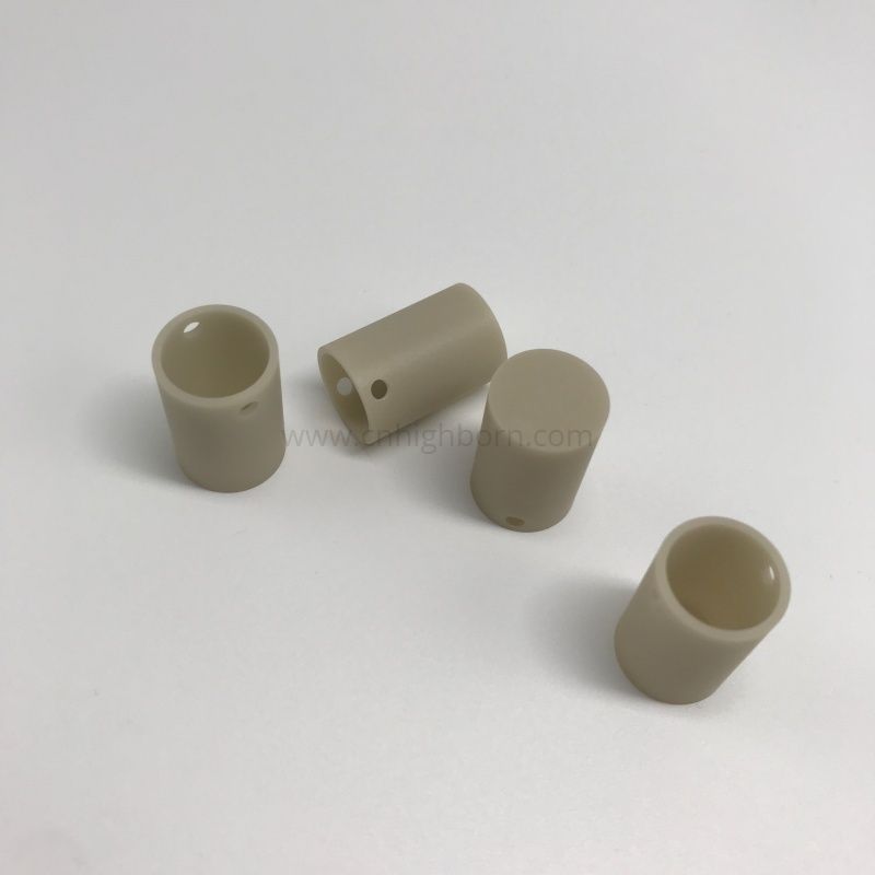 Zylindrischer Keramiktiegel aus Aluminiumnitrid (AlN) mit hoher Wärmeleitfähigkeit