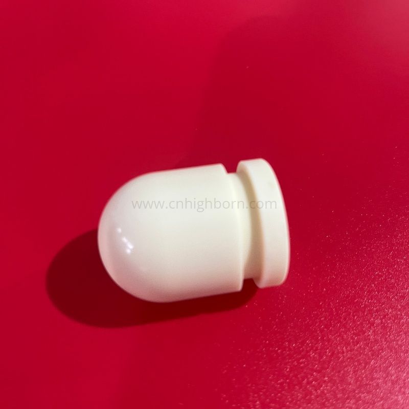 Abgerundeter Kopf aus Zirkonoxidkeramik, Positionierungsstift, Druckkopf aus Keramik