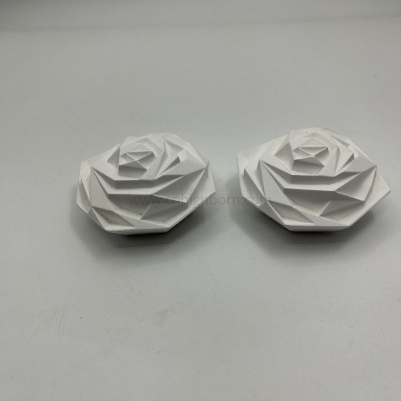 Maßgeschneiderter duftender Blumenform-Gips-Keramik-Aroma-Diffusor-Stein